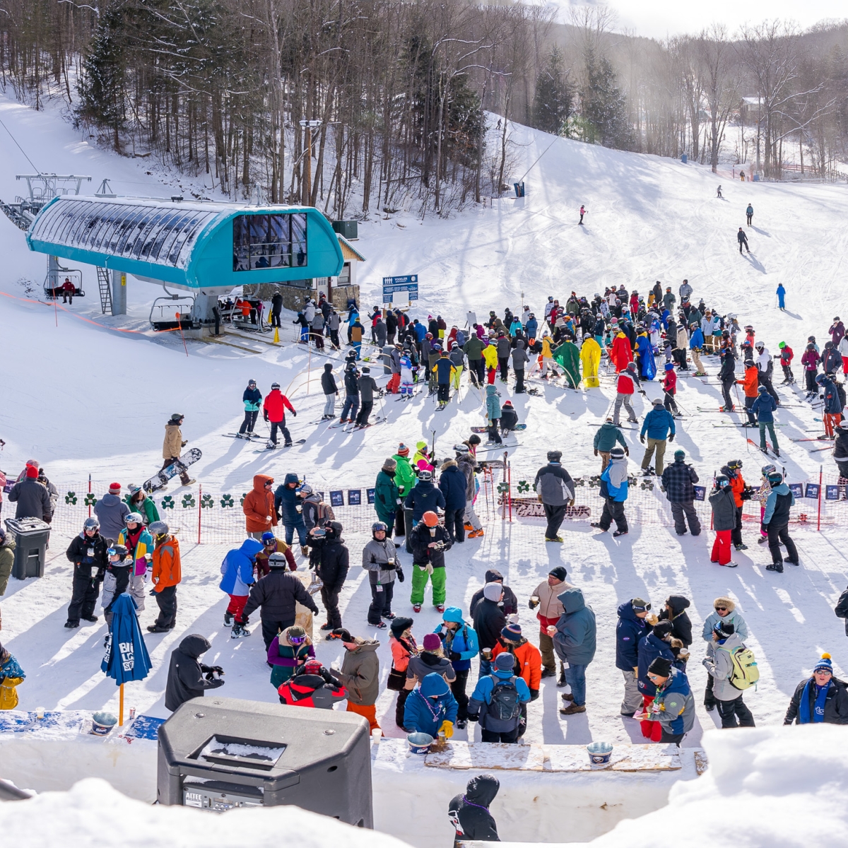 On top of the Snowbar at Holiday Valley Resort