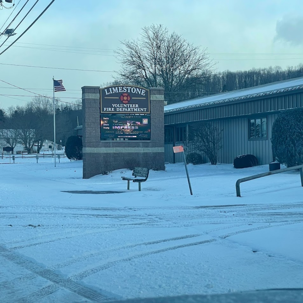 Outside view of Limestone Fire Department