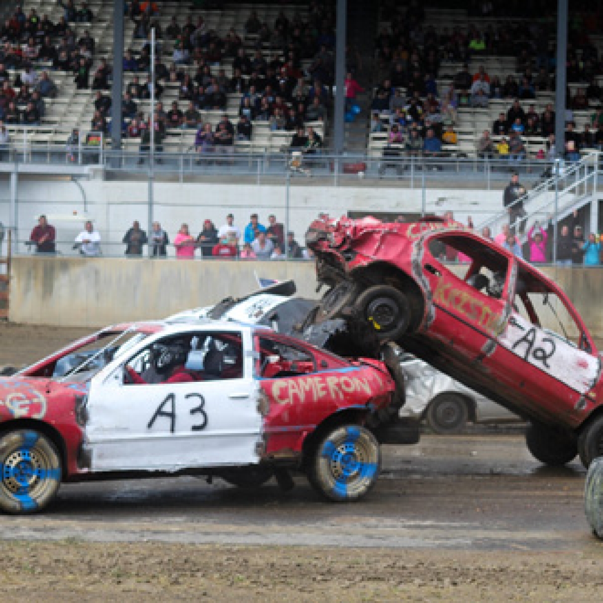 Demolition Derby at the Cattaraugus County Fair