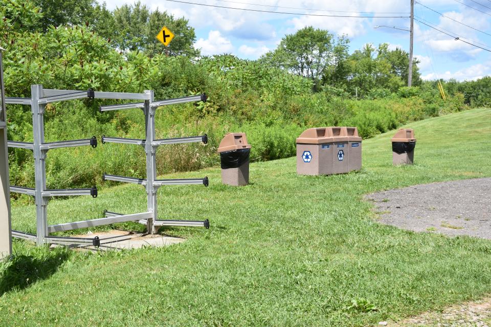 Kayak Rack at Allegany Boat Launch