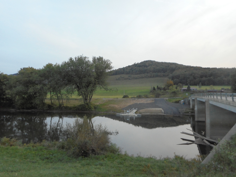 Allegheny River launch in Portville