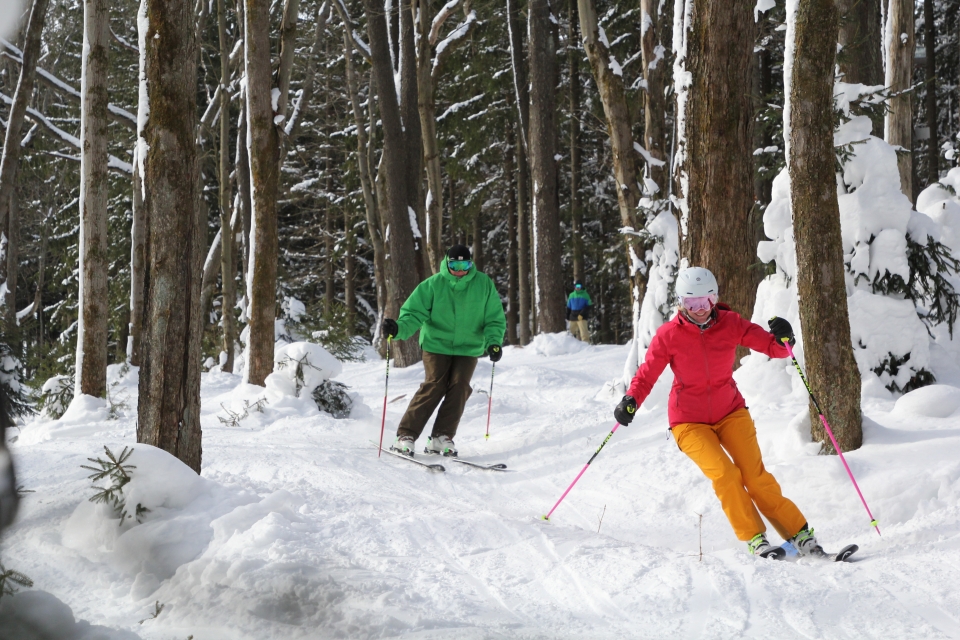 Skiiers at Holiday Valley