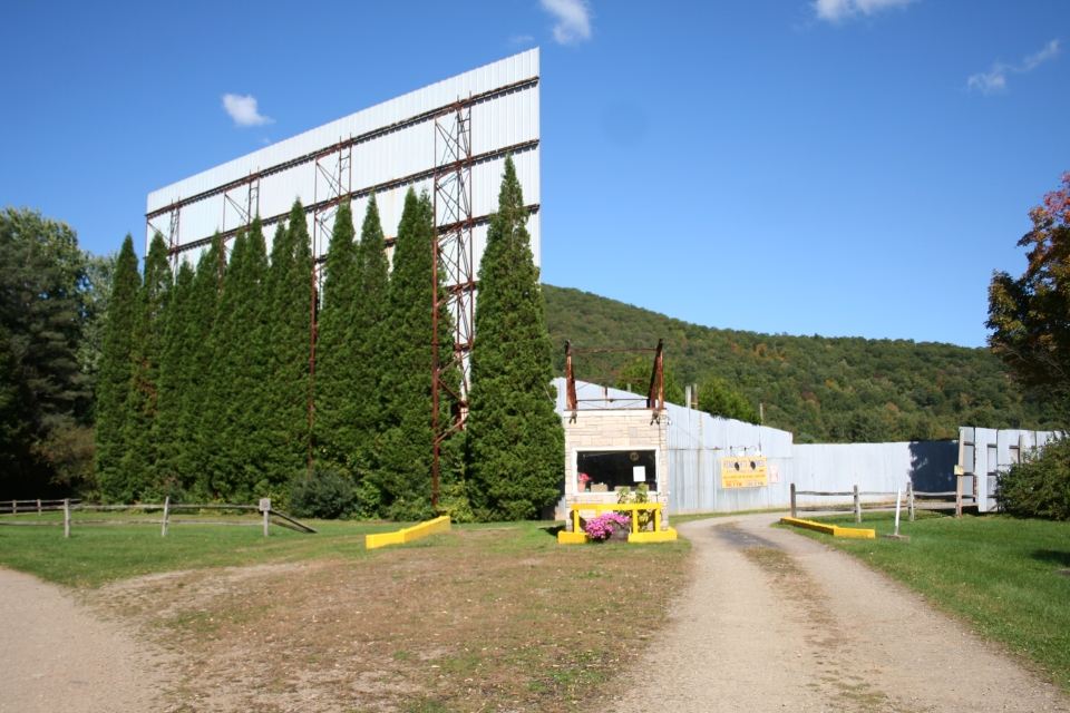 Entrance to Portville Drive-In