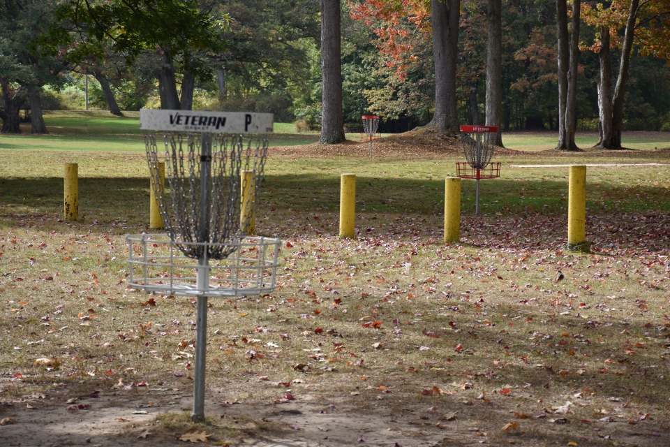 Disc golf at Gargoyle Park in Olean