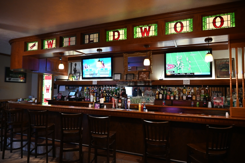 The bar inside Wildwood in Salamanca