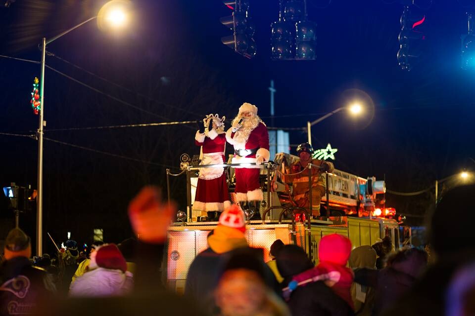 Santa and Mrs. Claus at Santa Claus Lane Parade