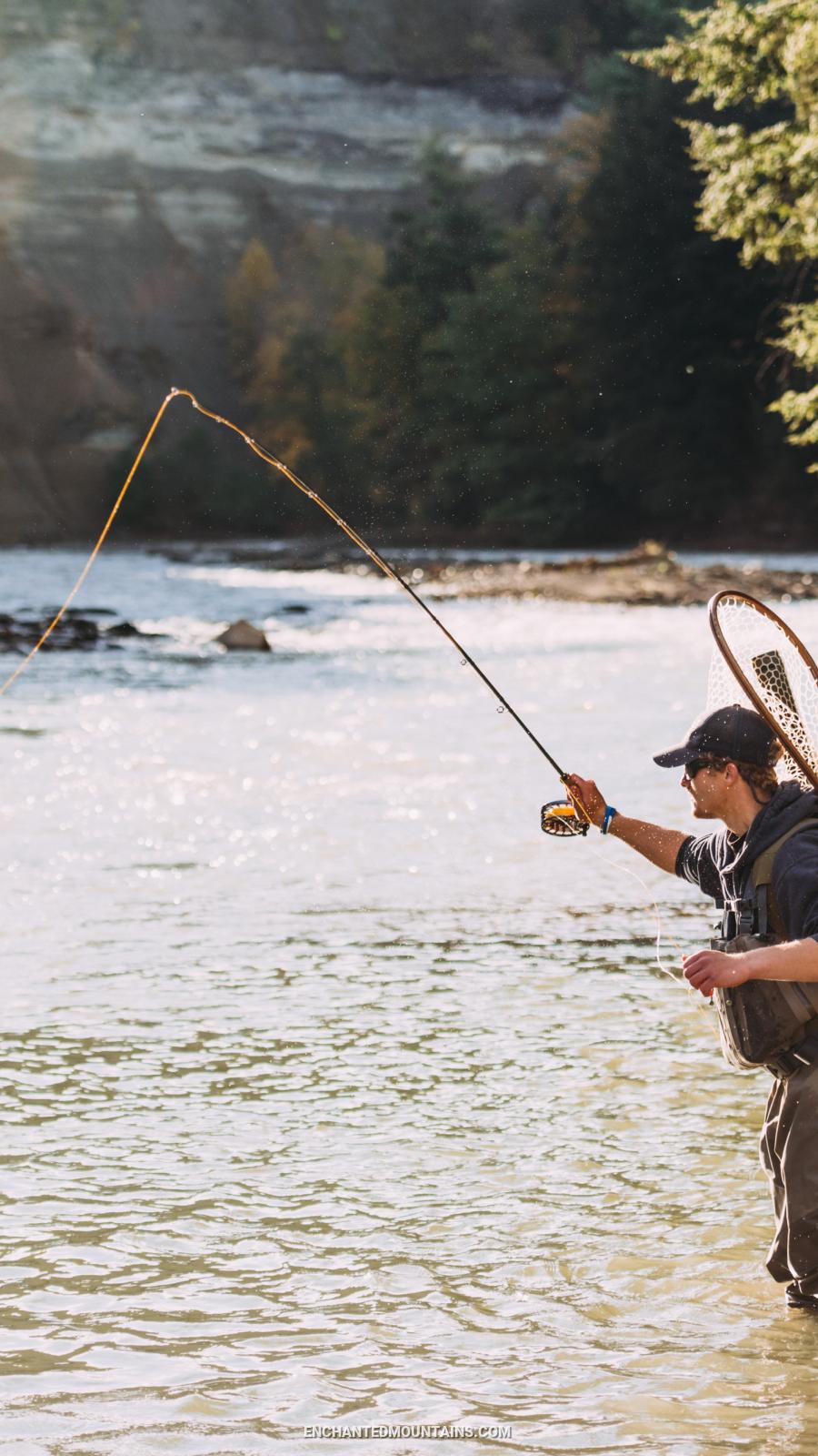 Fly fishing on the Catt Creek