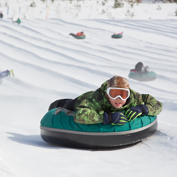 Sledding at Holiday Valley Tubing Company