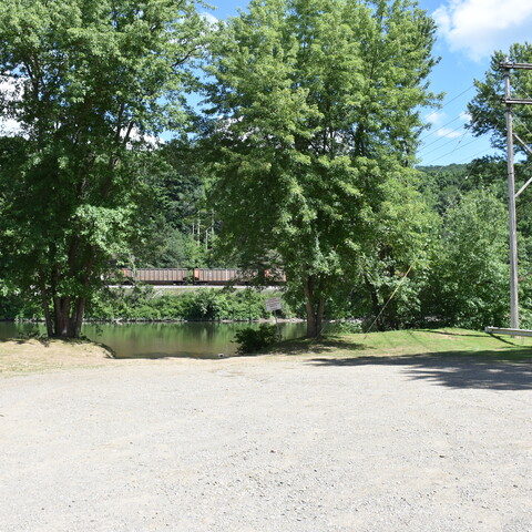 View of launch from parking lot