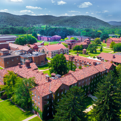 Aerial of St. Bonaventure Campus