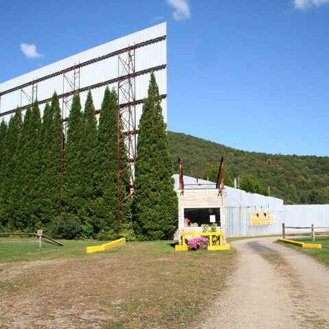 Entrance to Portville Drive-In