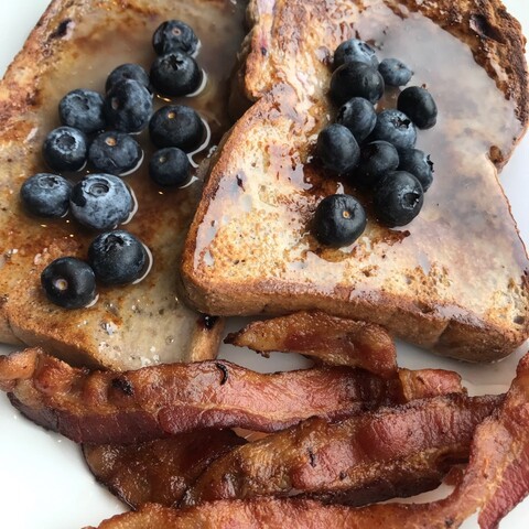 Blueberry French Toast at Katy's Fly In