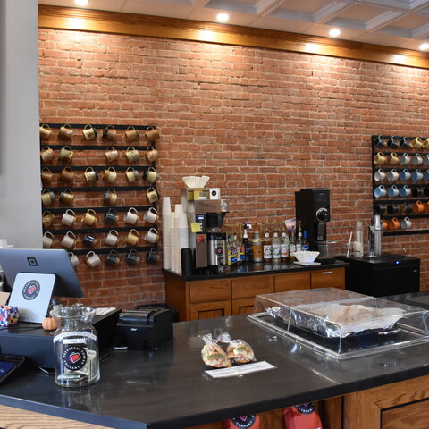 Counter at RocketCup Coffee in Cattaraugus