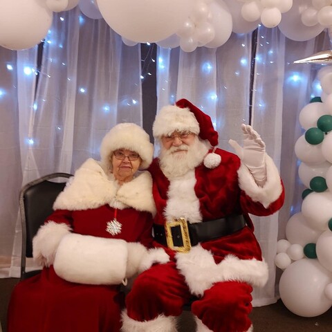 Santa and Mrs. Claus at Great Valley Firehall