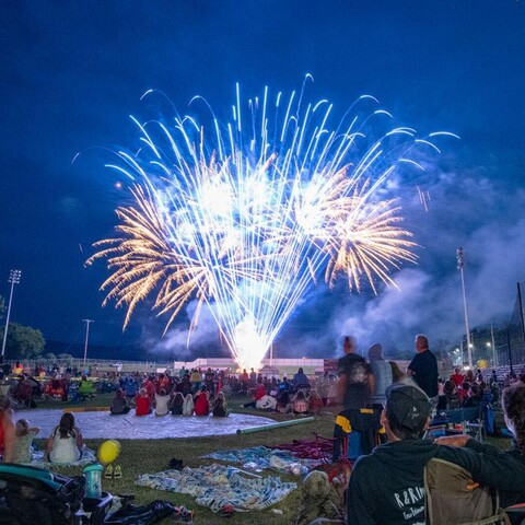 Fireworks at Bradner Stadium