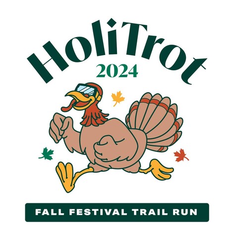 HoliTrot logo featuring a running turkey