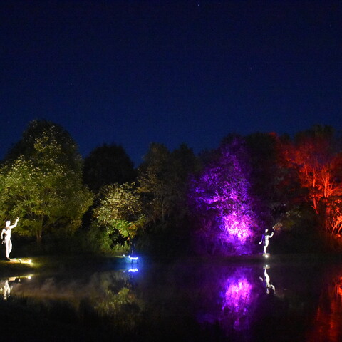 Night Lights at Griffis Sculpture Park